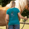 7P-Kollektion Rundhals-T-Shirt Damen Diva Blue