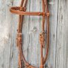 Roping Headstall Kopfstück helles Leder