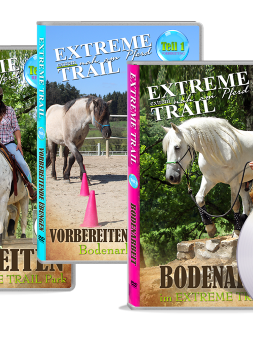 SET Teile 1 + 2 + 3: Vorbereitende Übungen & Bodenarbeit & Reiten EXTREME TRAIL Park