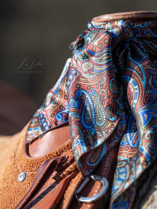 Halstuch / Wild Rag - Türkis Paisley