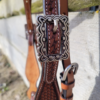 Kopfstück Tooled - Fut. Stirnband, dunkles Leder, beidseitig verstellbar – Bild 3
