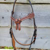 Kopfstück Tooled - Fut. Stirnband, dunkles Leder, beidseitig verstellbar