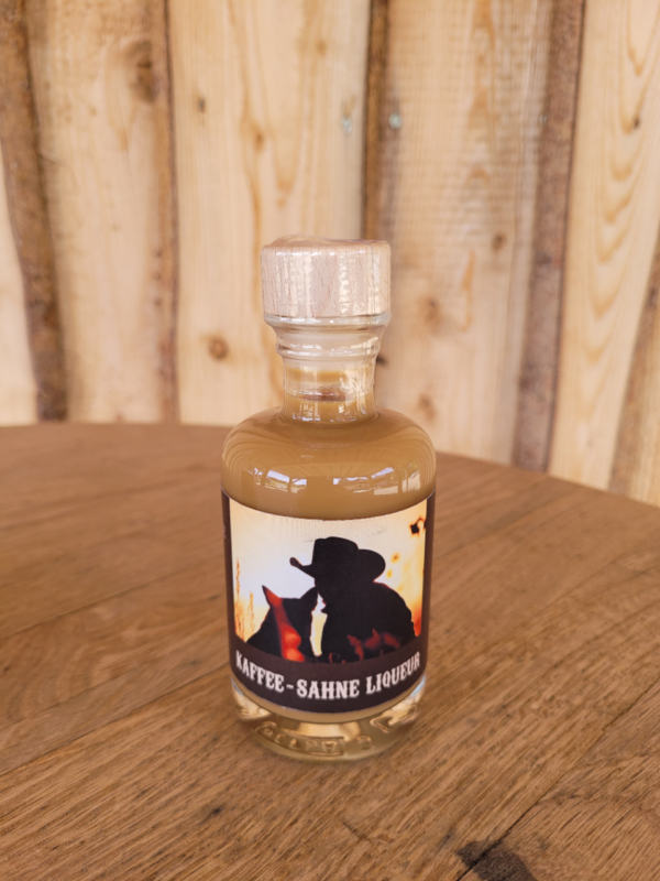 Ranchbox 7P-CoffeTime: Kaffee Liqueur + Kaffee-Sahne Liqueur + 2 Stamperl + Holzbox – Bild 4