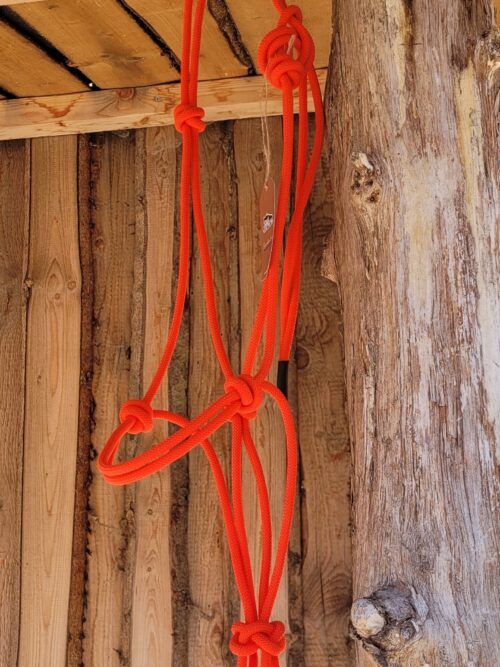 Knotenhalfter / 7P-Ranch-Brand / Standardgröße / Medium Stiff / Farbe orange
