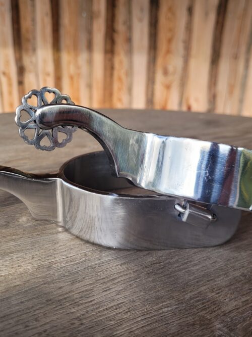 Sporen silber inklusive Herzsporen-Rädern