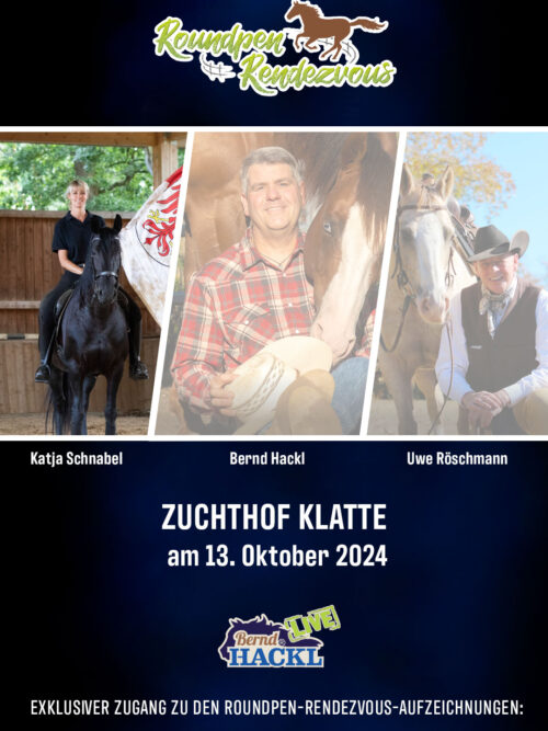 Roundpen Rendezvous Zuchthof Klatte Lastrup 2024: Katja Schnabel (Aufzeichnung/Online-Streaming)