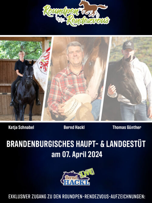 Roundpen Rendezvous Haupt- und Landesgestüt Neustadt (Dosse) 2024: Katja Schnabel (Aufzeichnung/Online-Streaming)