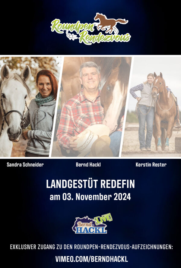 Roundpen Rendezvous Landesgestüt Redefin 2024: Sandra Schneider (Aufzeichnung/Online-Streaming)