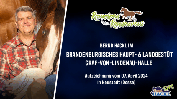 Roundpen Rendezvous Haupt- und Landesgestüt Neustadt (Dosse) 2024: Bernd Hackl (Aufzeichnung/Online-Streaming) – Bild 2