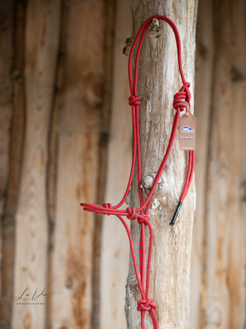 Knotenhalfter 7P-Ranch-Brand / Standardgröße / Stiff / rot-braun