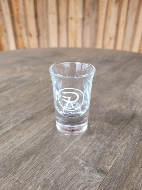 Liqueur Stamperl mit 7P-Ranchbrand Gravur