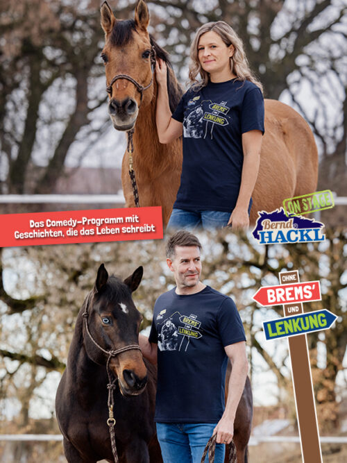 Bernd Hackl ON STAGE – „Ohne Brems’ und Lenkung“ Tour T-Shirt unisex